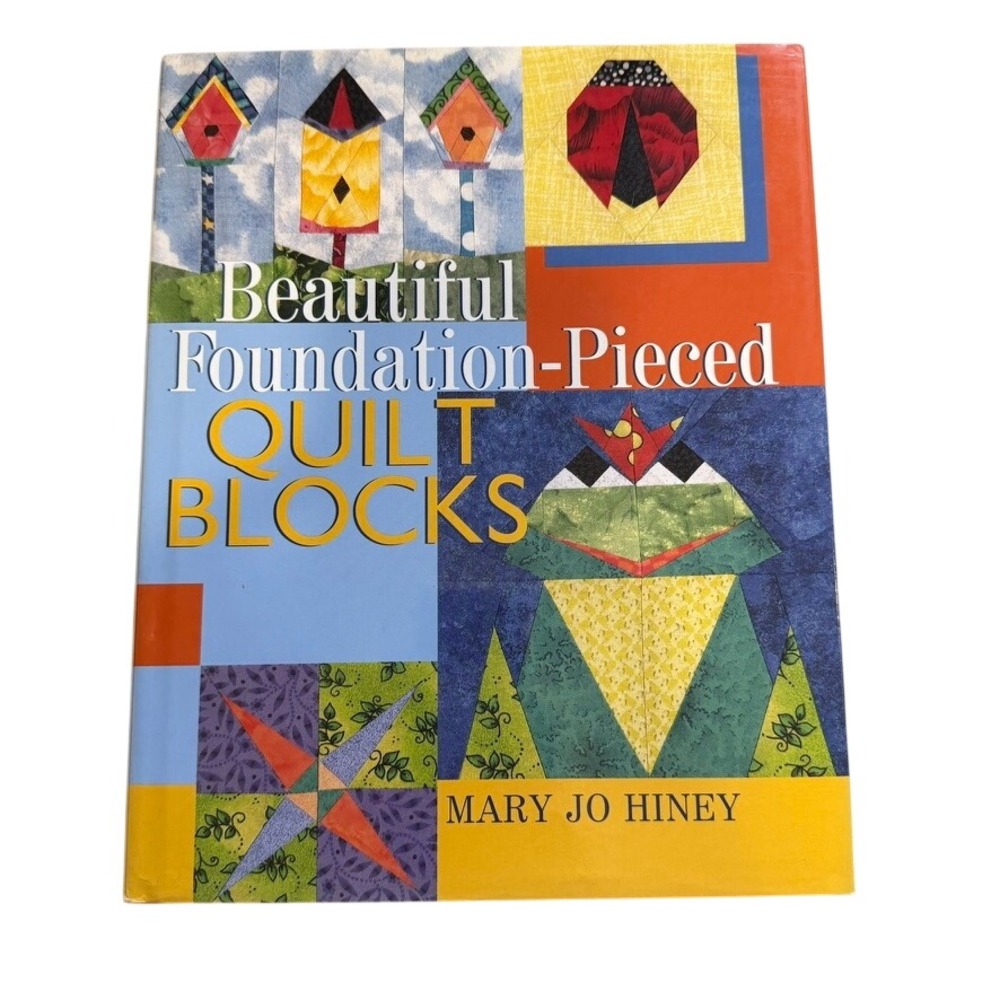 Sterling Quilt Blocks Book Foundation-Pieced Mary Jo Hiney Vintage 1999